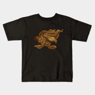 Lined hand drawn betta fish. Kids T-Shirt